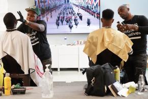 Brooklyn Justice Initiatives support for the community in hair salon