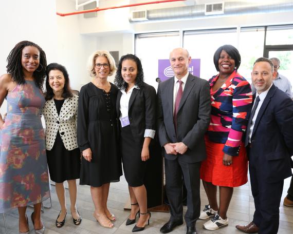 New York State Chief Judge Janet DiFiore visits Legal Hand Brownsville for an open house event