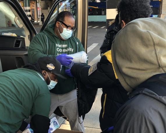 Harlem distributes PPE during Covid-19