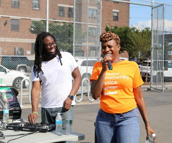 Queens Community Justice Center at a community event