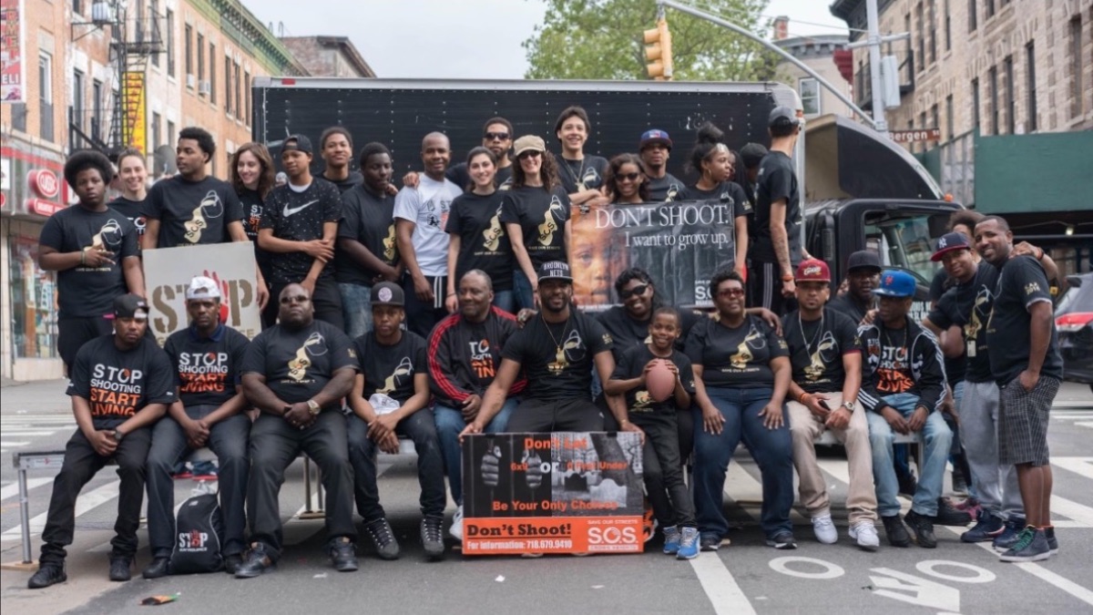 A group photo of staff from our Save our Streets and violence interruption programs.