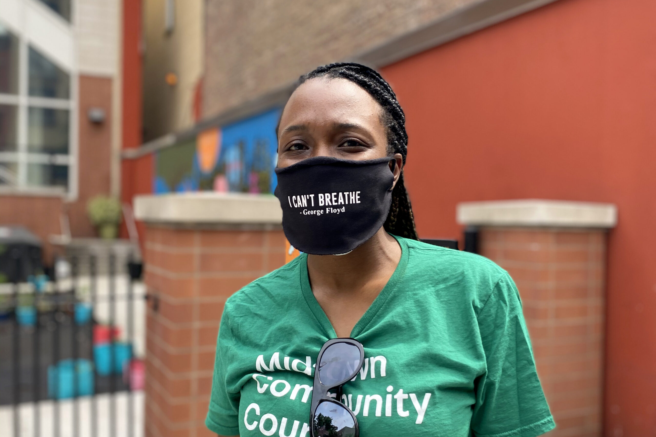 Cherise from our Midtown Community Court team before a community outreach event 