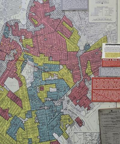 map showing redlining in Brooklyn