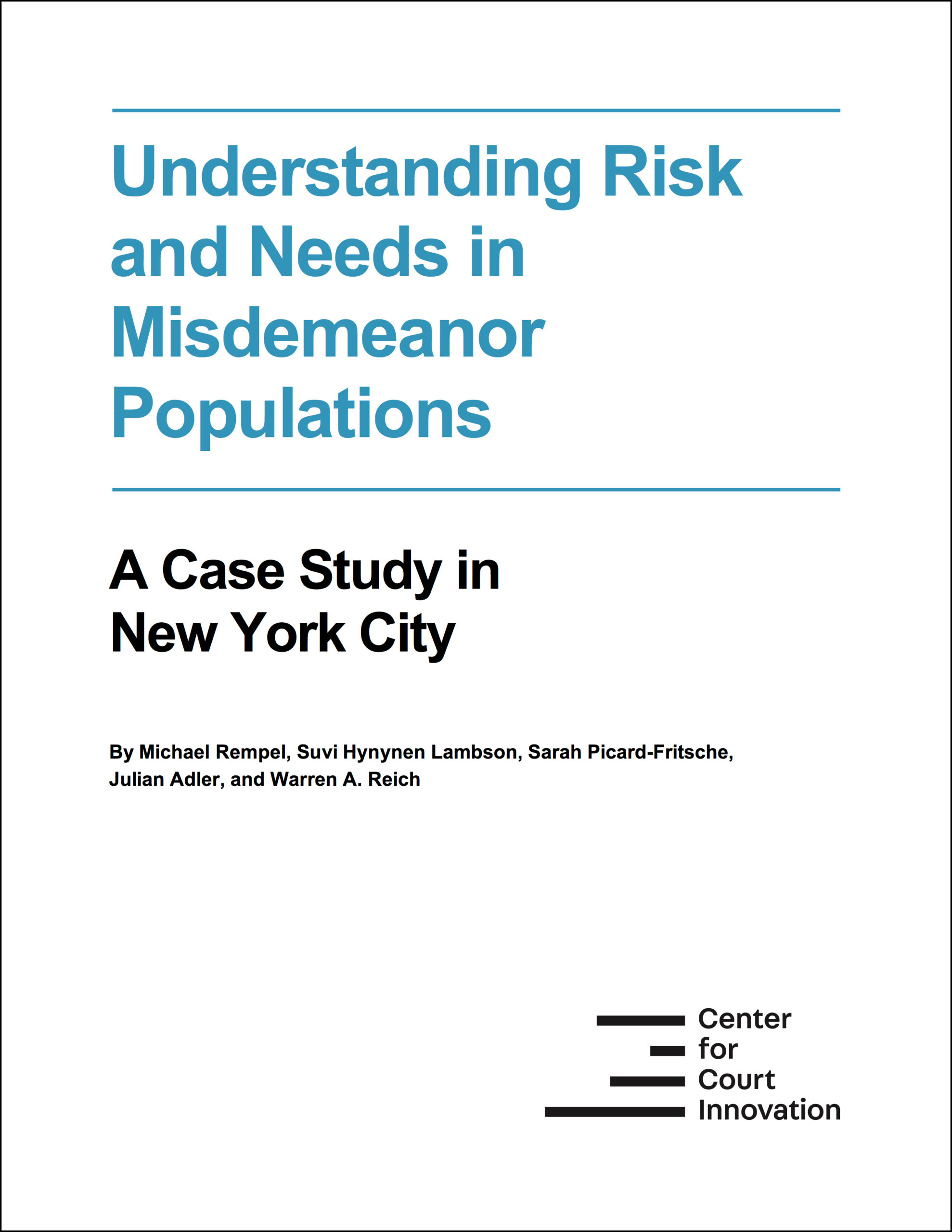 NYC misdemeanor survey