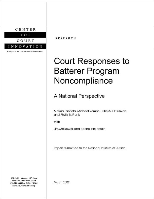 Batterer Program Noncompliance