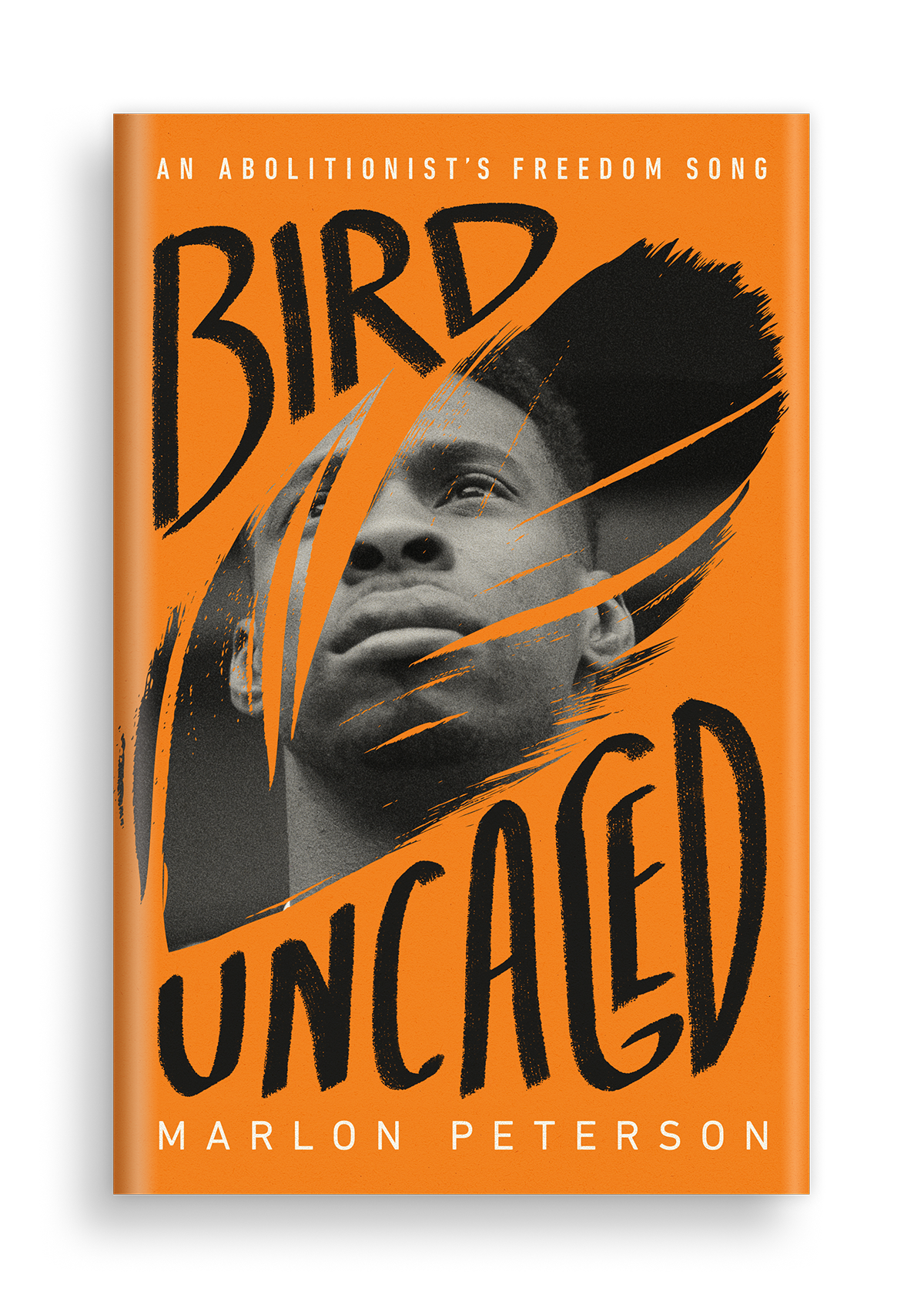 Marlon Peterson bird uncaged book cover with transparent background