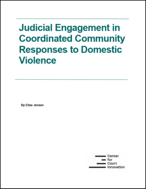 Judicial Engagement in Coordinated Community Responses to Domestic Violence document cover