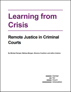 Remote Justice in Criminal Courts Cover Photo