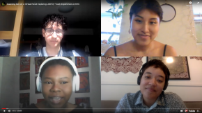 Four young people discuss the needs and experiences of queer and trans youth in community spaces