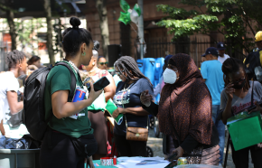 Picture from our Harlem Community Justice Center housing fair.