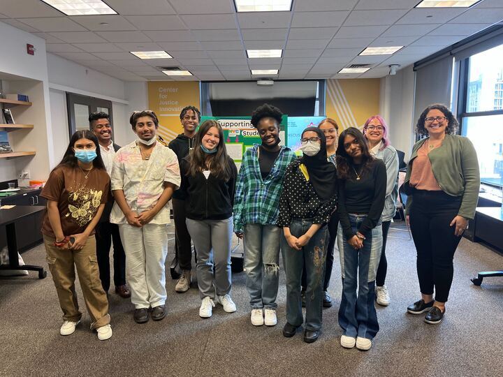 A group photo of our Youth Fellows at their event showcasing their recommendations
