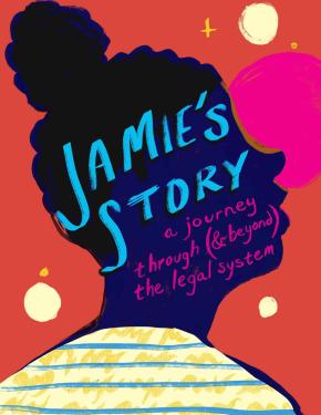 Cover image of "Jamie's Story" from our Child Witness Materials series for young survivors of trafficking.