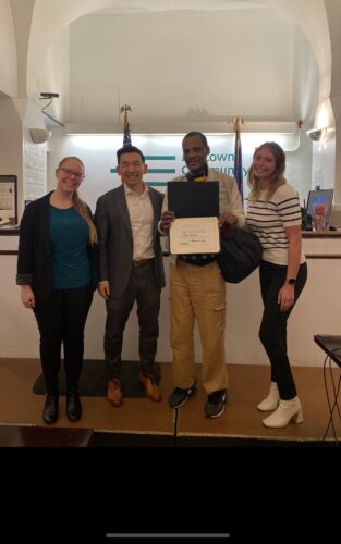Participant graduates from court programming at Midtown Community Justice Center MCJC