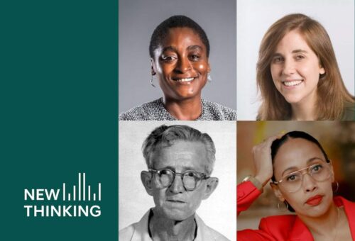 Collage of Gideon and podcast guests