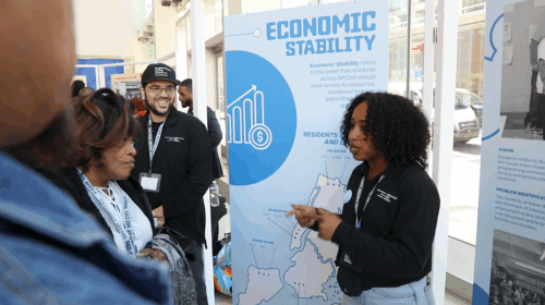 Team member explains underlying conditions of community safety and violence